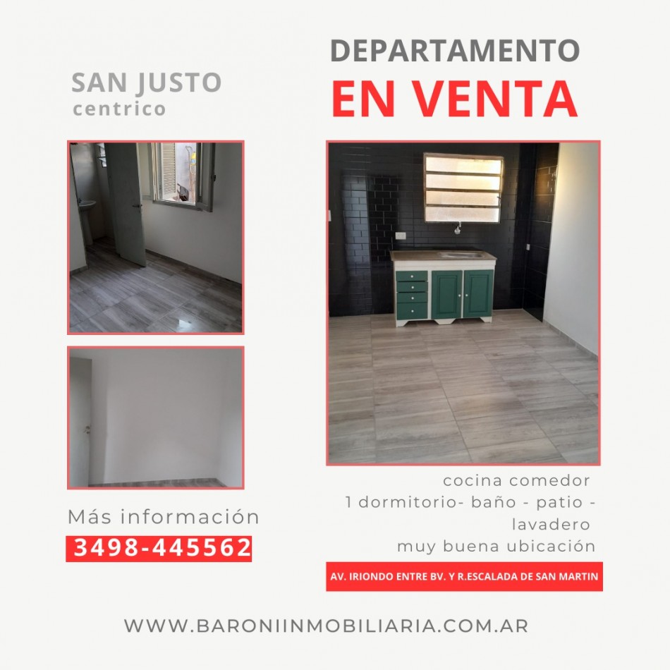 EN VENTA - DEPARTAMENTO CENTRICO-