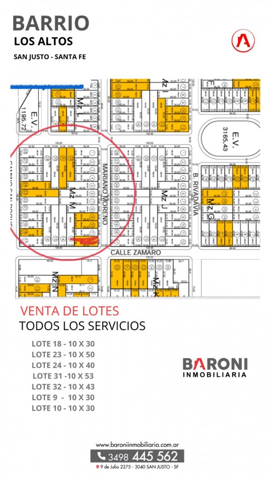 VENTA DE LOTES - BARRIO LOS ALTOS - CONSULTE FINANCIACION---