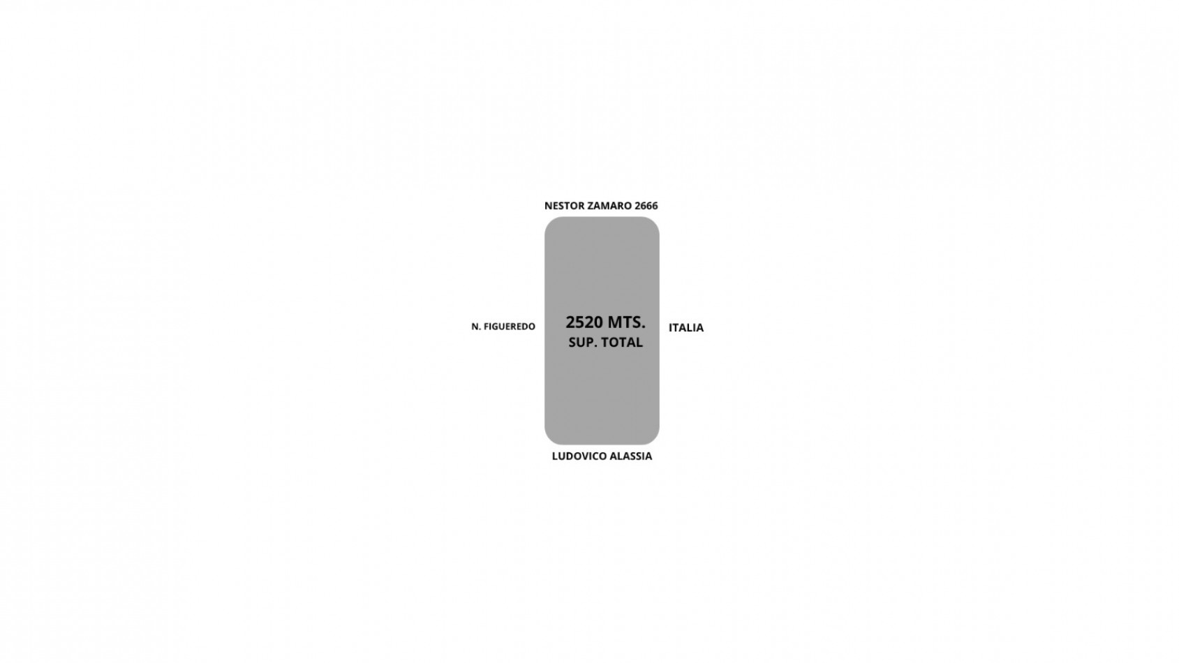 SE VENDE LOTE - SUP- 2520 MTS