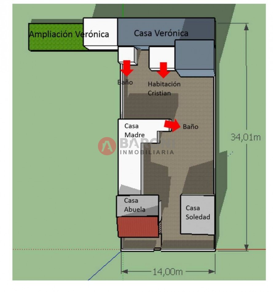 ATENCION INVERSORES / SE VENDE PROPIEDAD - INMUEBLE UBICADO EN ESQUINA, ENTRE LAS CALLES MARIANO MORENO Y SARMIENTO EN SAN JUSTO SANTA FE.
