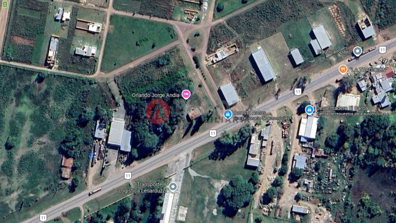 EN VENTA — TERRENO COMERCIAL / INDUSTRIAL — SAN JUSTO, SANTA FERuta Nacional N.11 — alto flujo vehicular y peatonal