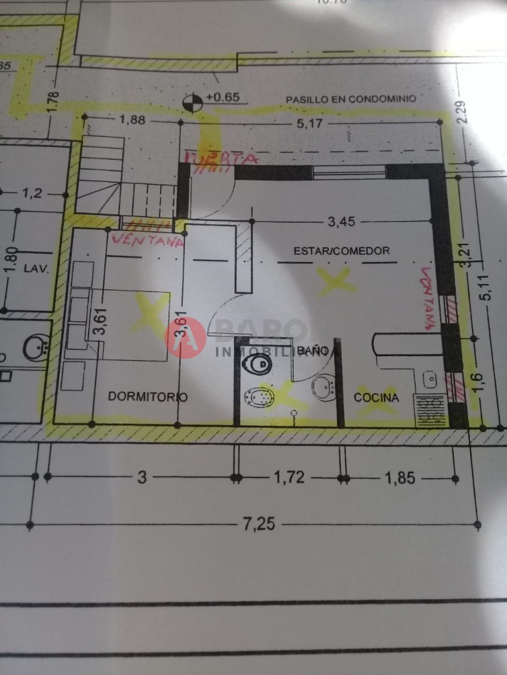 EN VENTA DEPARTAMENTO INTERNO SOBRE 9 DE JULIO - INTERNO
