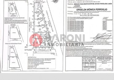 SE VENDE TERRENO EN MARCELINO ESCALADA - DEPARTAMENTO SAN JUSTO / PCIA DE SANTA FE.
